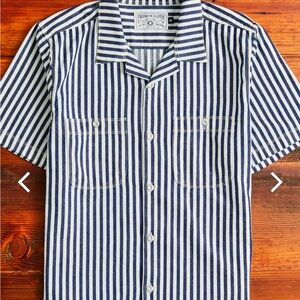 Freenote Cloth Dayton Indigo Stripe Shirt